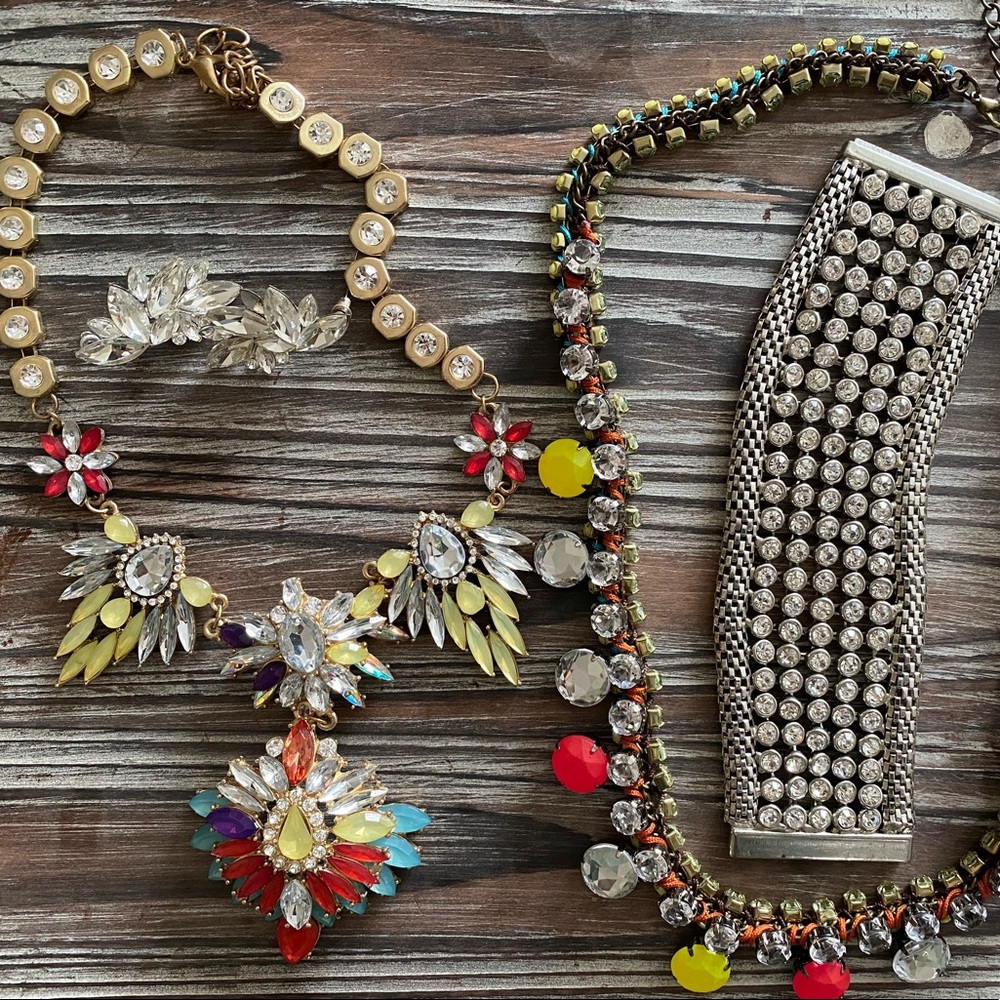 Vintage Statement Necklaces Colorful & Bling Necklaces, Earrings & Bracelet